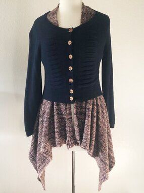 Anthropologie, Sleeping on Snow, Layered 2-in-1 Cardigan, Size M